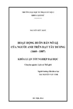 Hoạt động buôn bán nô lệ của người anh trên đại tây dương (kl06417)