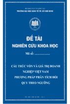 đề tài nghiên cứu khoa học cấp bộ thương hiệu và bảo hộ thương hiệu của hàng hóa việt nam trong bối cảnh hội nhập kinh tế quốc tế