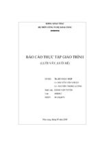 Báo cáo thực tập giáo trình (lưới vây, lưới rê)