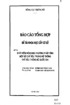 Khái niệm nội dung phương pháp tính một số chỉ tiêu trong hệ thống chỉ tiêu thống kê quốc gia   tài liệu, ebook, giáo trình