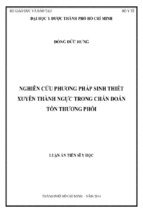 Nghiên cứu phương pháp sinh thiết xuyên thành ngực trong chẩn đoán tổn thương phổi