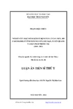 Nghiên cứu đặc điểm dịch tễ bệnh sán lá gan trâu, bò (fasciolosis) ở tỉnh thái nguyên, bắc kạn,tuyên quang và biện pháp phòng trị (2010   2013)