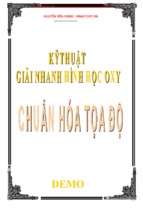 Kỹ thuật giải nhanh hình học oxy   chuẩn hóa tọa độ thầy nguyễn tiến chinh