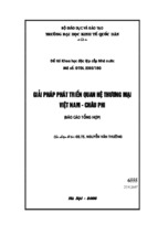 Giải pháp phát triển quan hệ thương mại việt nam   châu phi