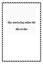 Học marketing online bắt đầu từ đâu