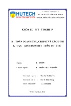 Kế toán doanh thu, chi phí và xác định kết quả kinh doanh tại báo tuổi trẻ