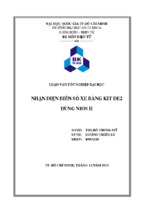 Nhận diện biển số xe bằng kit de2 dung nios ii