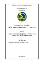 Nghiên cứu thiết kế hệ thông tưới tự động trong nhà trồng thông minh