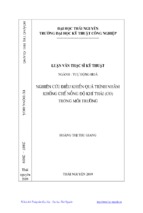 Nghiên cứu điều khiển quá trình nhằm khống chế nồng độ khí thải (co) trong môi trường