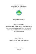 Uận văn kỹ sư bước đầu khảo sát quá trình phát sinh bệnh của virus đốm trắng trên tôm sú (penaeus monodon) bằng mô hình gây nhiễm thực nghiệm chuẩn và phương pháp hóa mô miễn dịch