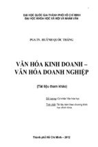 Văn hóa kinh doanh –  văn hóa doanh nghiệp