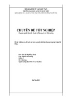 Chuyên đề tốt nghiệp nghiên cứu, đề xuất mô hình quản lý chất thải rắn tại quận hà đông, thành phố hà nội