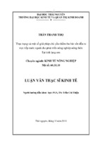 Thực trạng và một số giải pháp chủ yếu nhằm thu hút vốn đầu tư trực tiếp nước ngoài cho phát triển nông nghiệp nông thôn tại tỉnh lạng sơn