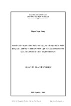 Nghiên cứu khả năng phân hủy 2, 4, 5 t và đặc điểm phân loại của chủng vi khuẩn phân lập từ các bioreactor xử lý đất nhiễm chất diệt cỏ dioxin