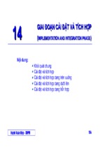 Chuong 14.giai doan cai dat va tich hop