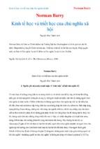 Kinh tế học và triết học của chủ nghĩa xã hội