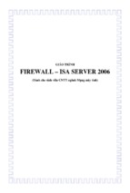 Giáo trình Firewall - ISA Server 2006