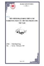 Tiến trình hoạch định chiến lược marketing toàn cầu cho trái thanh long việt nam