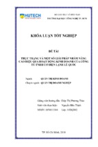 Thực trạng và một số giải pháp nhằm nâng cao hiệu quả hoạt động kinh doanh của công ty cơ điện lanh lê quốc