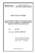 Kế toán tiền lương và các khoản trích theo lương tại công ty cổ phần dịch vụ trợ giúp thương mại khang an