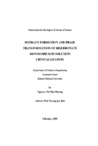 Hydrate formation and phase transformation of risedronate monosodium in solution crystallization