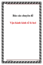 Báo cáo chuyên đề vận hành kinh tế lò hơi