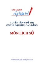 Tuyển tập 46 đề ôn thi đại học môn lịch sử