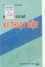 Bài tập cơ sở kỹ thuật điện   pgs.ts.thân ngọc hoàn