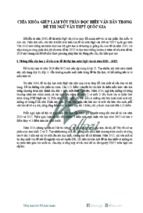 Chìa khóa giúp làm tốt phần đọc hiểu văn bản trong đề thi ngữ văn thpt quốc gia