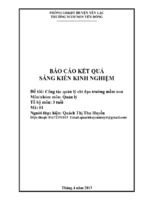 Skkn đề tài công tác quản lý chỉ đạo trường mầm non trường mầm non yên đồng