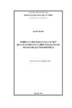 Nghiên cứu thành phần loài, cấu trúc quần xã san hô cứng và hình thái rạn san hô ven đảo phú quý tỉnh bình thuận