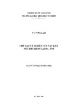 Chế tạo và nghiên cứu vật liệu multiferroic (lafeo3 pzt)