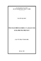 Tính toán phổ dao động của d glucose bằng phương pháp dft