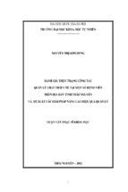 đánh giá thực trạng công tác quản lý chất thải y tế tại một số bệnh viện trên địa bàn tỉnh thái nguyên và đề xuất các giải pháp nâng cao hiệu quả quản  lý