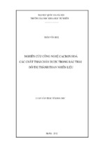 Nghiên cứu công nghệ cacbon hoá các chất thải cháy được trong rác thải đô thị thành than nhiên liệu