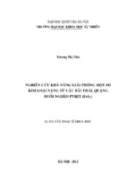 Nghiên cứu khả năng giải phóng một số kim loại nặng từ các bãi thải, quặng đuôi nghèo pyrit (fes2)