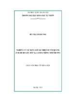 Nghiên cứu sử dụng liều kế nhiệt huỳnh quang ( tld) để đo liều bức xạ gamma trong môi trường