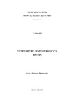 Về tiền điện tử, cryptocurrency và bitcoin