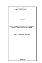 Nghiên cứu chế độ sóng, dòng chảy và vận chuyển trầm tích vùng nước biển ven bờ nam định