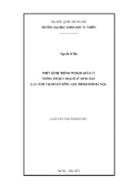 Thiết kế hệ thống webgis quản lý thông tin quy hoạch sử dụng đất (lấy ví dụ tại huyện đông anh, thành phố hà nội)