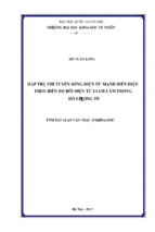 Hấp thụ phi tuyến sóng điện từ mạnh biến điệu theo biên độ bởi điện tử giam cầm trong hố lượng tử