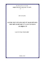 Hấp thụ phi tuyến sóng điện từ mạnh biến điệu theo biên độ bởi điện tử giam cầm trong hố lượng tử (2)