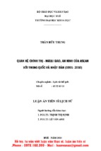 Quan hệ chính trị   ngoại giao, an ninh của asean với trung quốc và nhật bản (1991  2010)