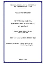 Tư tưởng cải cách của fukuzawa yukichi (1835 1901) và giá trị của nó (tt)