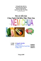 Công nghệ chế biến nem chua