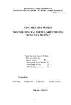 Skkn đổi mới công tác thi đua, khen thưởng trong nhà trường thpt tân phú đồng nai