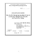 Skkn mấy vấn đề về việc dạy học tác phẩm vũ như tô và trích đoạn vĩnh biệt cửu trùng đài thpt