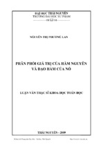 Phân phối giá trị của hàm nguyên và đạo hàm của nó