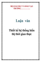 Thiết kế hệ thống hiển thị thời gian thực