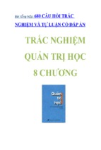 860 câu hỏi trắc nghiệm đúng sai quản trị học full 8 chương(có đáp án v4)